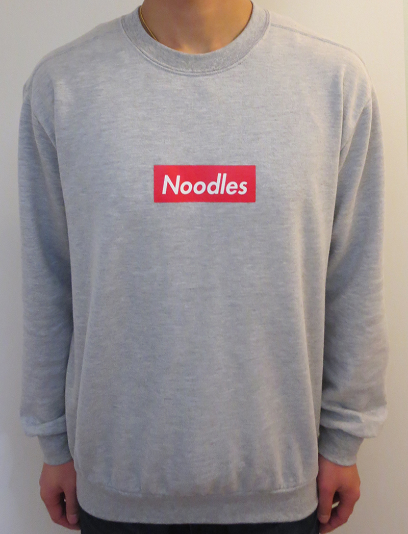 BOX LOGO – Crewneck Fleece – Eat Noodles Get Money